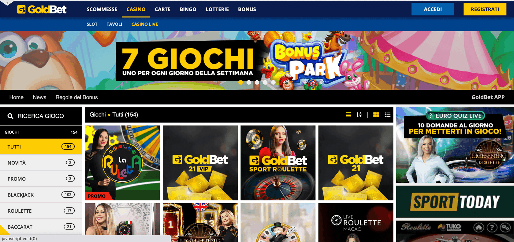 Accessibilità Goldbet: Sistema di Scommesse e Casinò Online